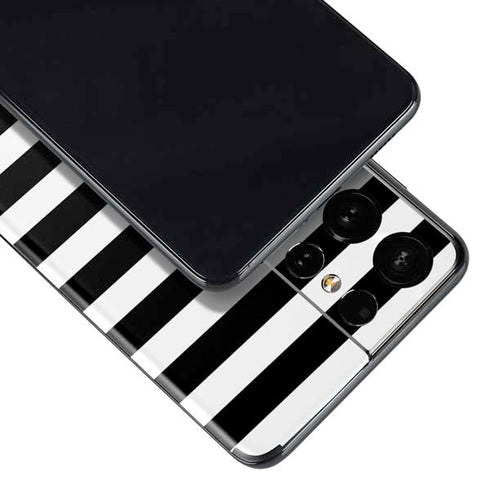 White and Black Stripes Galaxy S21 Ultra 5G Skin